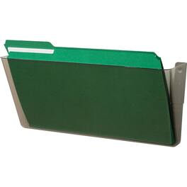 Deflecto - EZ Link Stackable DocuPocket - 1 Compartments - 7" Height x 16.25" Width x 4" Depth - Stackable - Smoke - 1 Eac