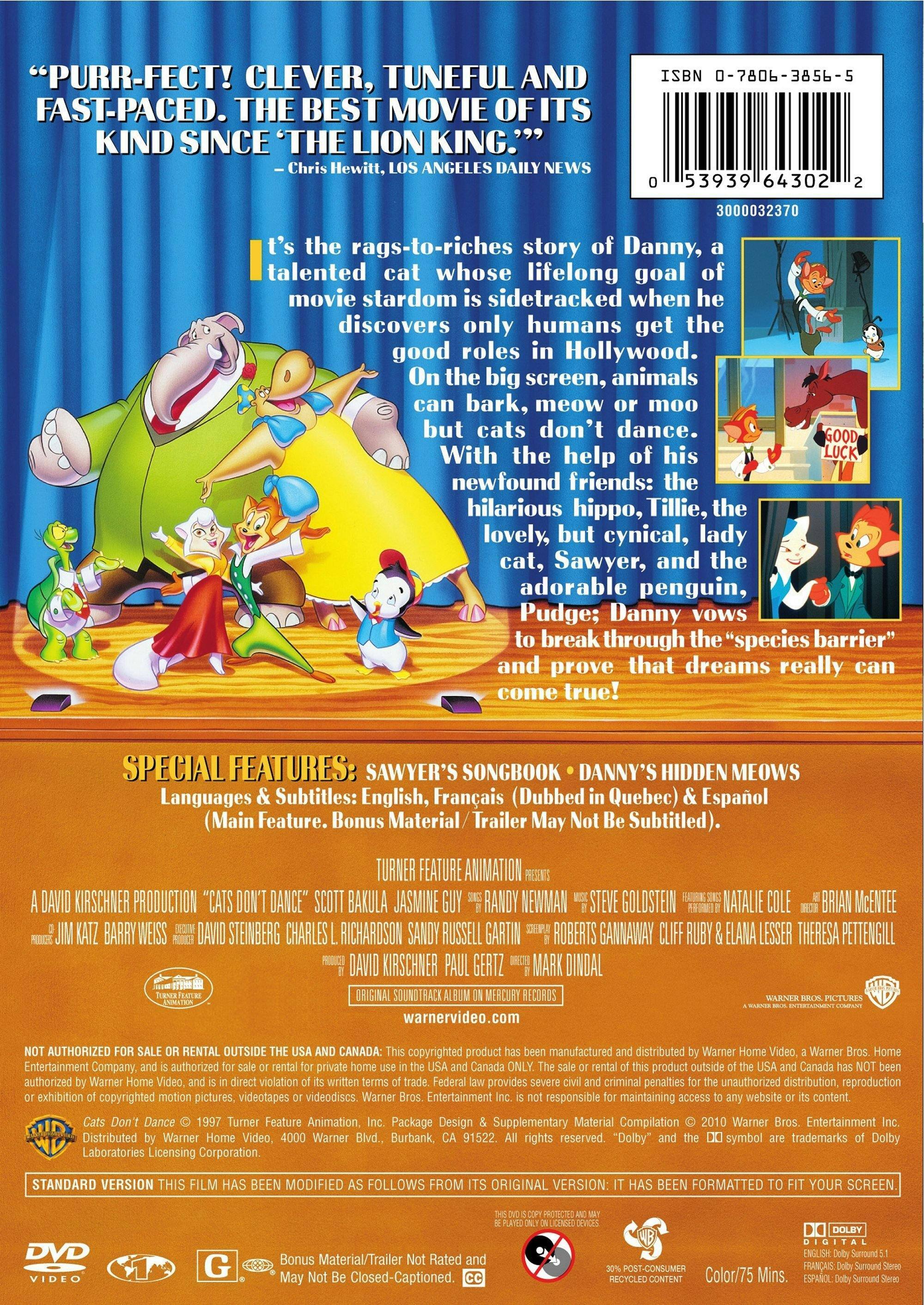 Angle. Cats Don't Dance [DVD].