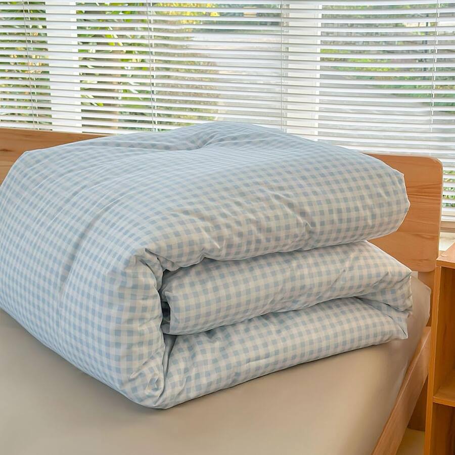 Paradigms Interiors Comforter Set Light Gingham Bedding Sets Grid Bed 2 ...