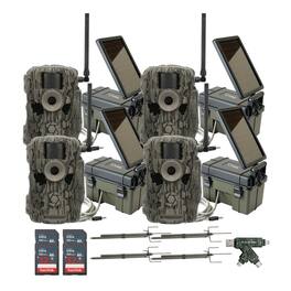 Stealth Cam - 36MP Fusion Max Cellular Trail Camera with Solar Bundle (4 Pack)