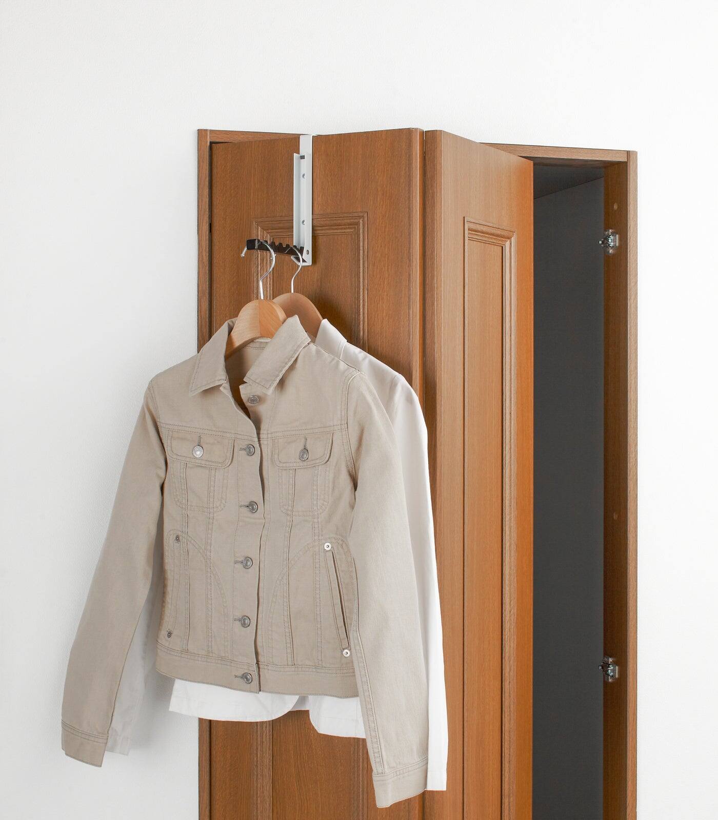 Alt View 5. Yamazaki Home - Over-the-Door Hook - Steel - White.
