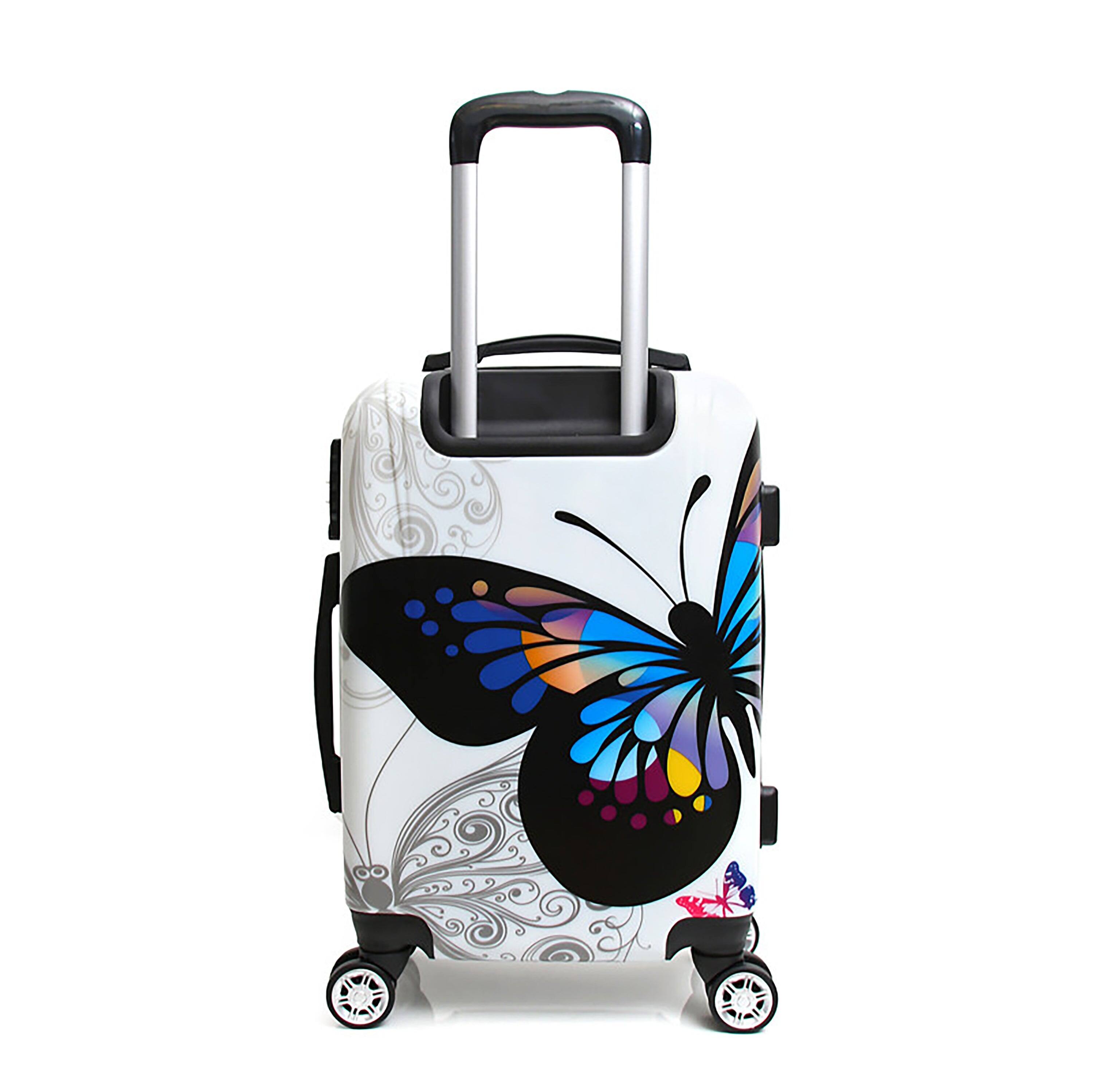 Alt View 1. InUSA - Butterfly Prints lightweight hardside Spinner Luggage 20" carry-on - BUTTERFLY.