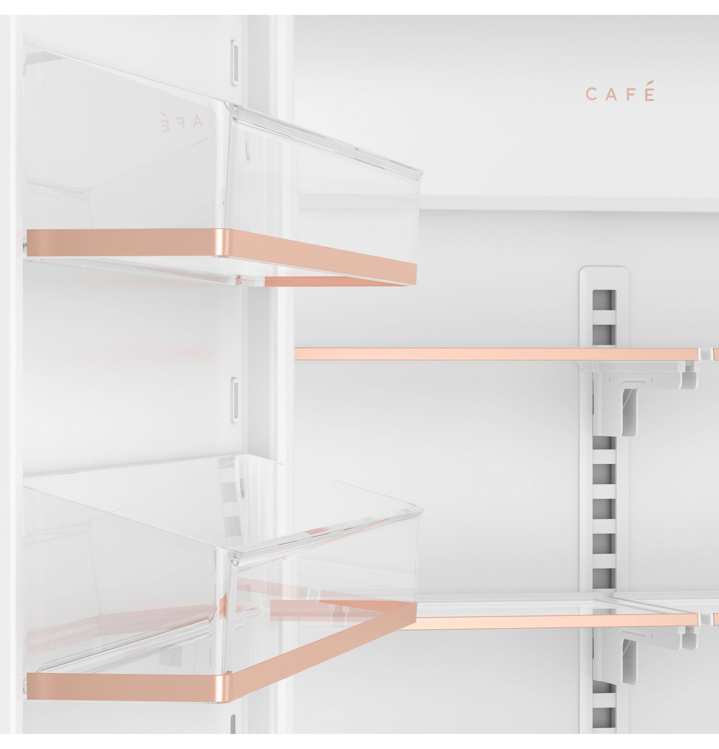 Alt View 30. Café - 36 in. Wide 20.1 Cu. Ft. Smart Integrated Bottom-Freezer Built-In Counter-Depth Refrigerator - Left Swing - Custom Panel Ready.