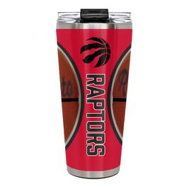 Great American Products - Toronto Raptors 32oz. Big Slim Game Ball Travel Tumbler - Brown