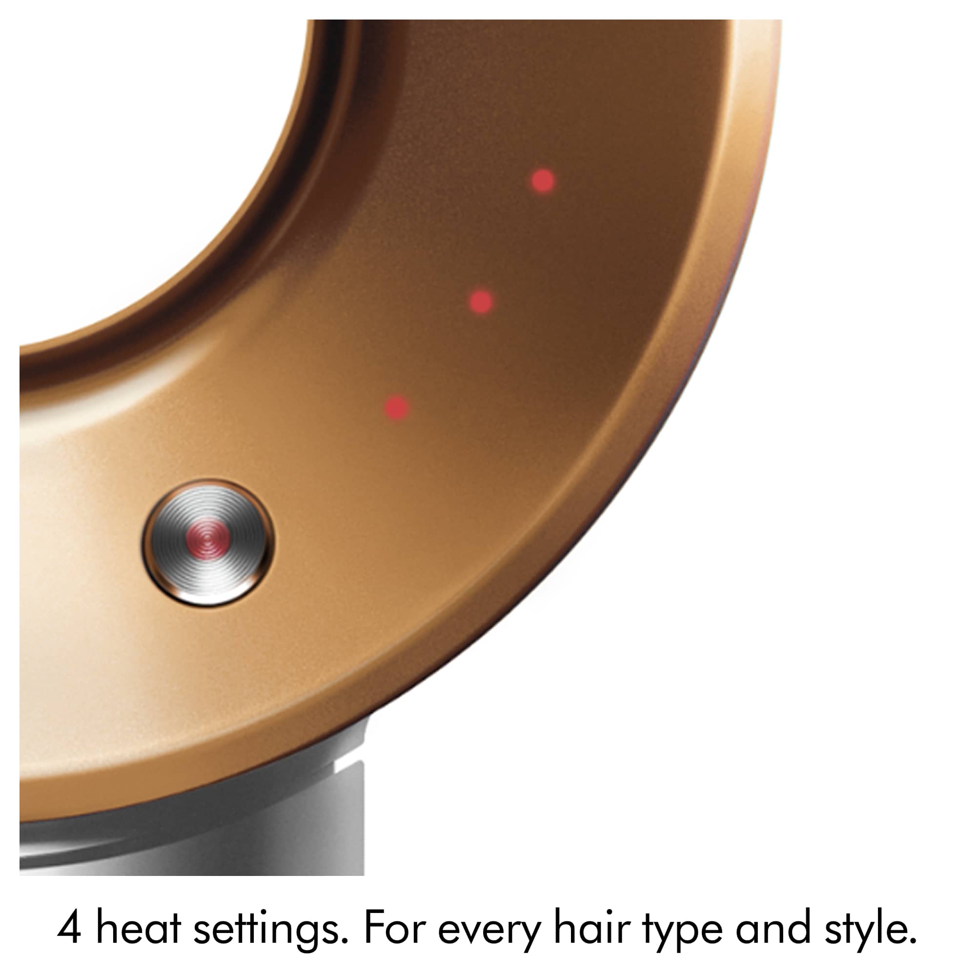 4 heat settings. For every hair type and style.
