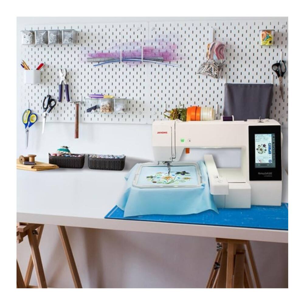 Left. Janome - Janome Memory Craft 500E Limited Edition Embroidery Machine.