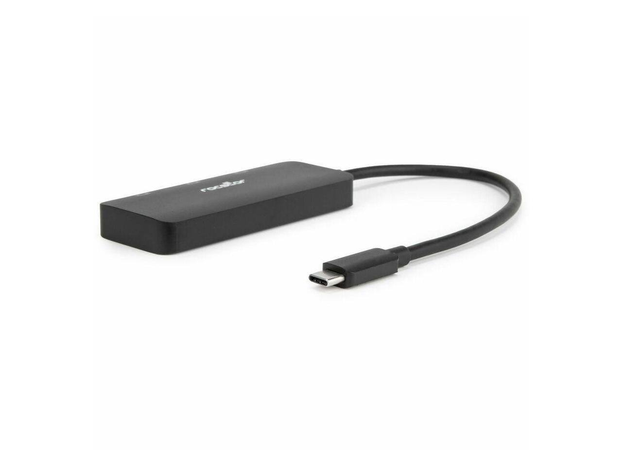 Alt View 3. Rocstor - Rocstor Type-C to 3x DP1.4 Adapter - USB C Male, DP Female, 7680x4320, Black.