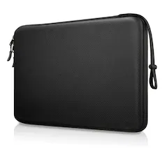 Front. Kitcheniva - Waterproof Hard Laptop Sleeve Case For 16" Laptop MacBook Air M3 M2 2026 Black - Black.