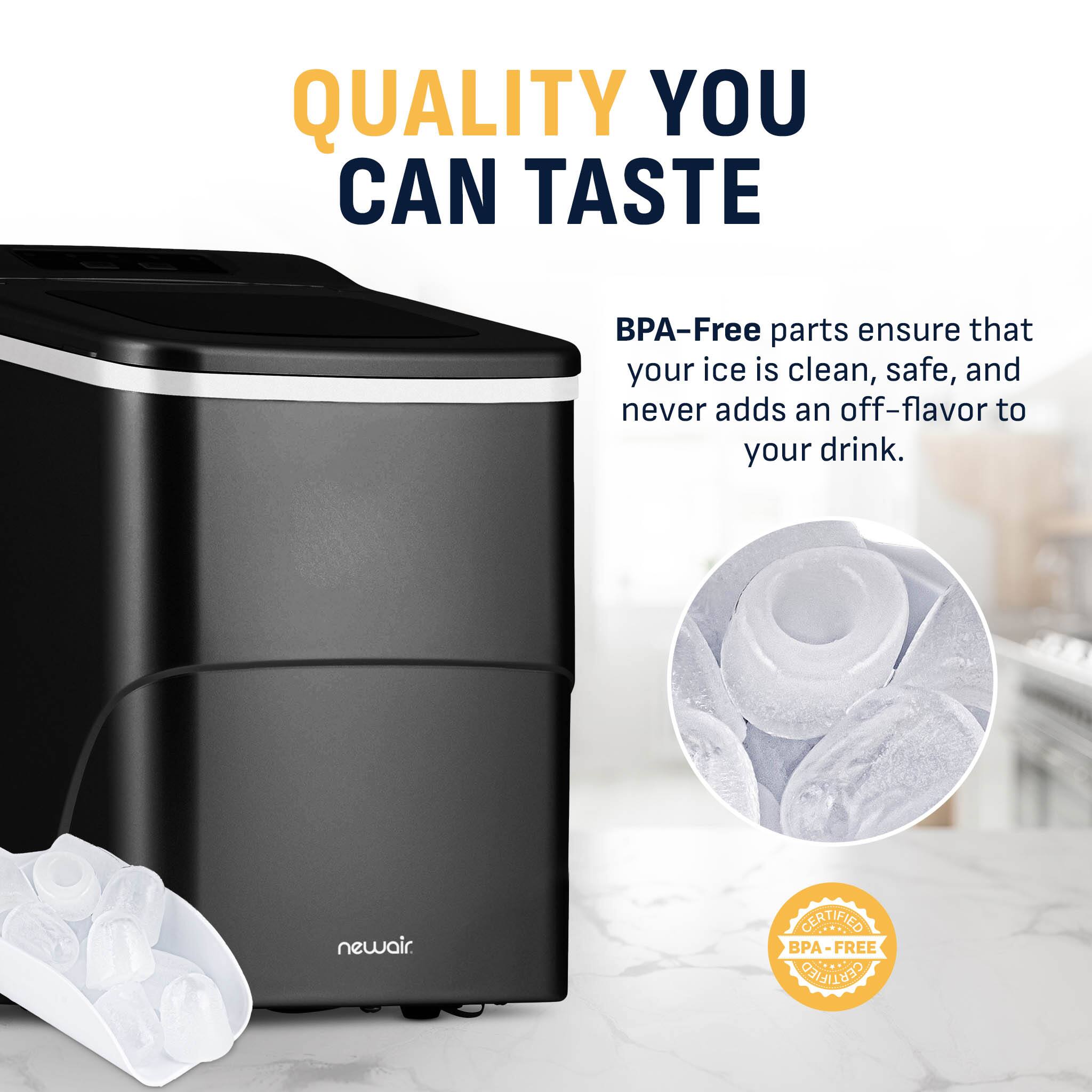 QUALITY YOU CAN TASTE

BPA-Free parts ensure that your ice is clean, safe, and never adds an off-flavor to your drink.

newair.

CERTIFIED BPA-FREE