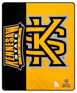 Pegasus - Kennesaw State Owls 50" x 60" Endzone Ultra Soft Throw Blanket - Multicolor