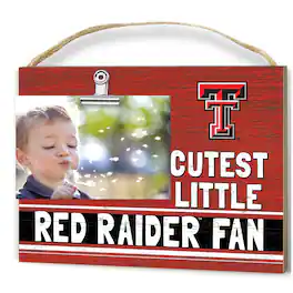 Jardine - Texas Tech Raiders 8'' x 10'' Cutest Little Team Logo Clip Photo Frame - Red