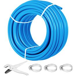 VEVOR - Pex Tubing, 1\" Pex Pipe 300ft Flexible Pex Hose Non Oxygen Barrier Pex Tube Coil 80-160psi Pex Water Line Pex - Blue
