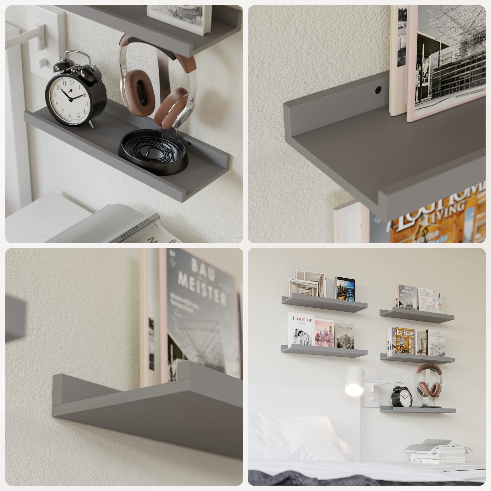 Sure, here is the corrected and grouped text from the image:

1. II I 8 7 R2 . 5 I e 3 i 5
2. BYS WEIZIER N P BAU MEISTER
3. Houston - LYULICA LIVING
4. MEVUTER SIL DUHOME AN
5. LOFT LIVING
6. BAU MEISTER