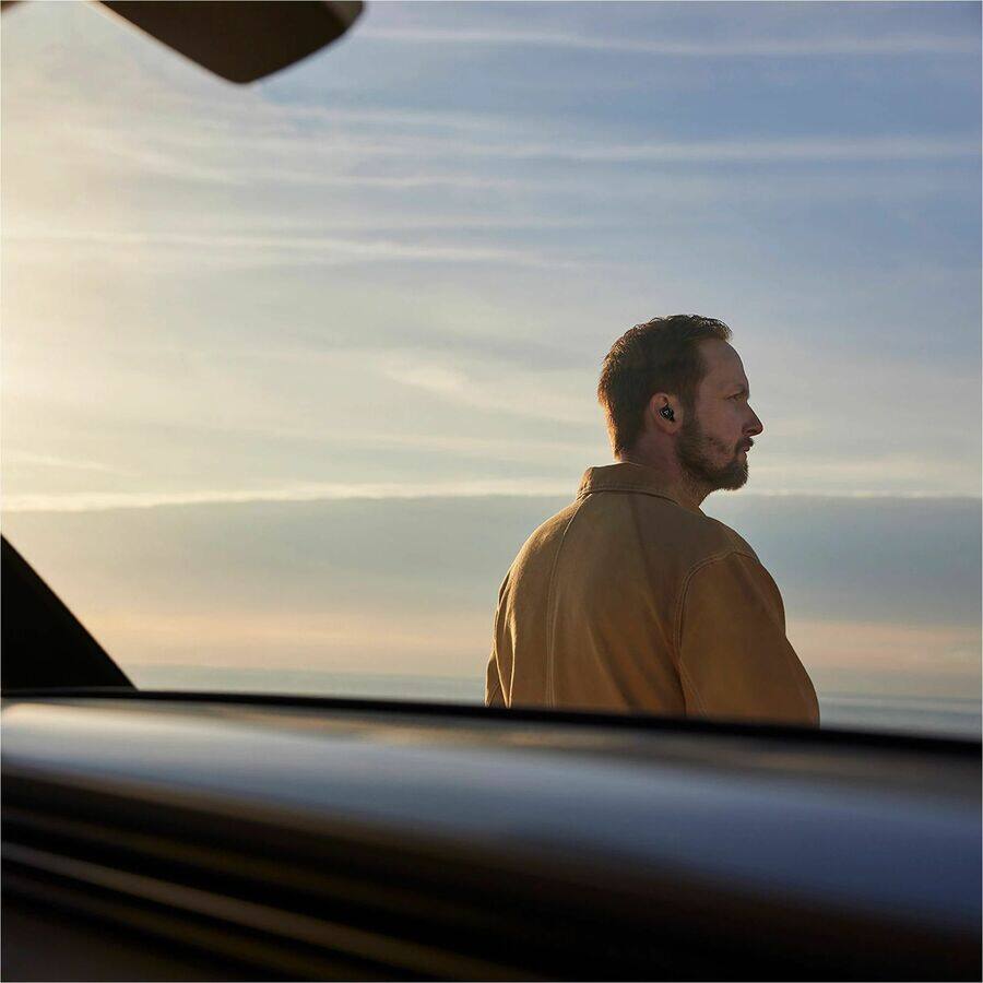 Alt View 3. HP - Poly Voyager Free 20 Black Earbuds + Basic Charge Case - Stereo - True Wireless - Bluetooth - 98.4 ft - 16 Ohm - 20 Hz t - Black.