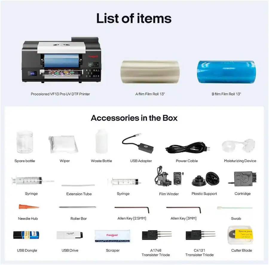 Procolored VF13 Pro Panda UV DTF Printer 13