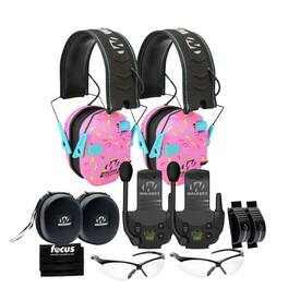 Walkers - Walker's Razor Slim Electronic Muff ( 2-Pack) Bundle with Accessories - Pink