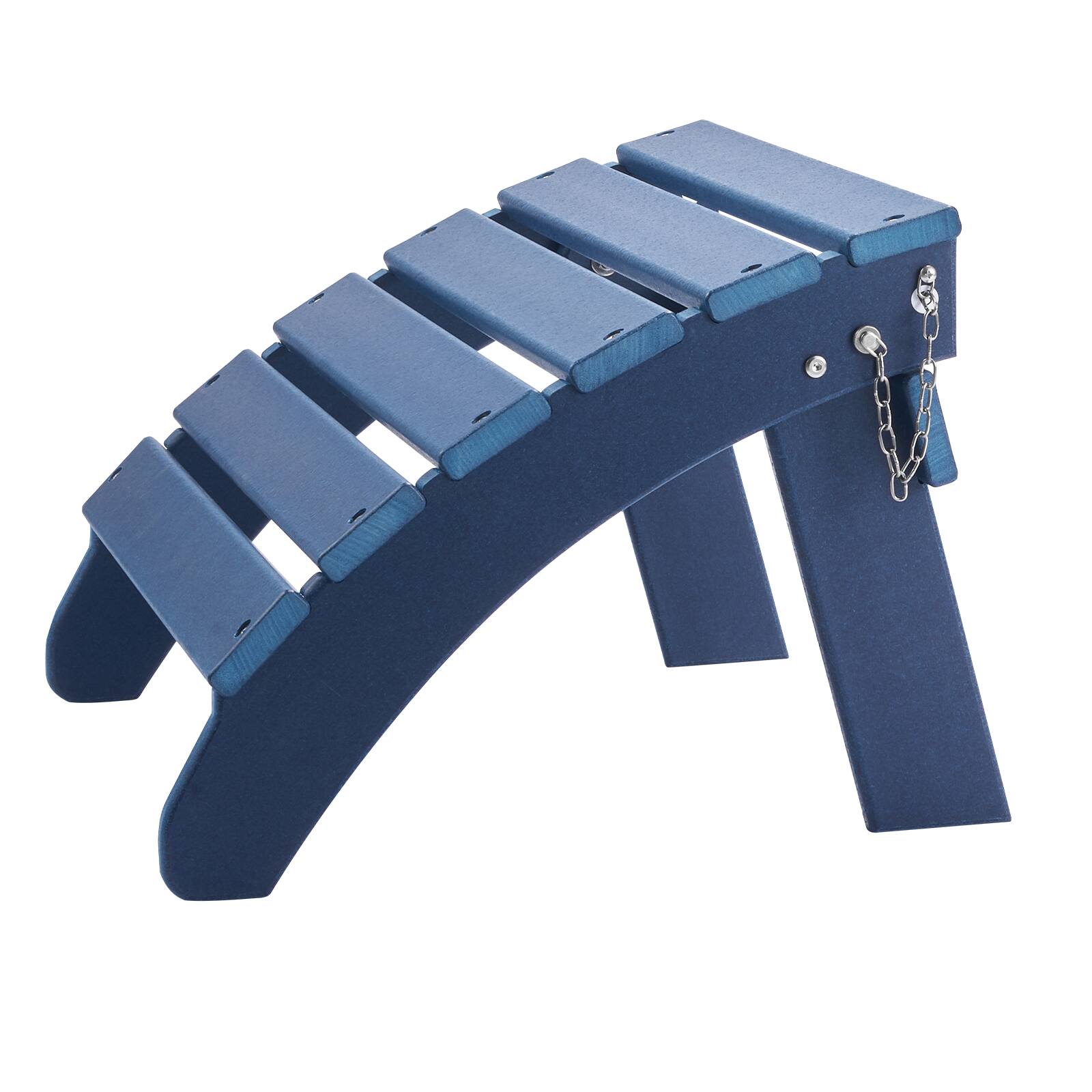 Alt View 5. VEVOR - Adirondack Ottoman, 18.7L x 18.9W x 13.8H Inch HDPE Plastic Folding Adirondack Ottoman, Weather-Resistant Foot Rest - Blue.