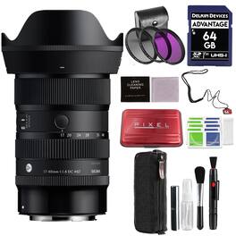 Sigma - 17-40mm f/1.8 DC Art Lens for RF Mount with Advanced Accessory and Travel Bundle | 214972 | 17-40mm Canon Lens