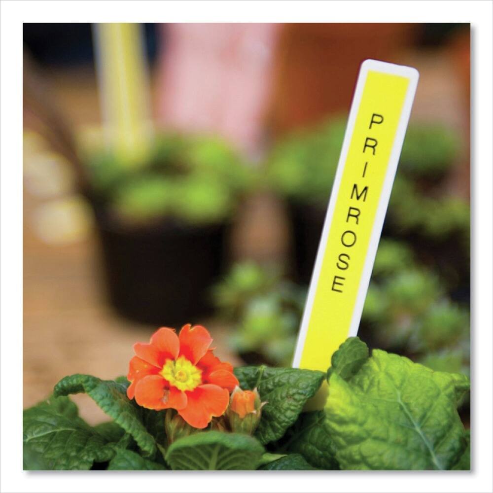 Angle. Brother - Brother P-Touch TZE621CS 0.35 in. x 26.2 ft. TZe Laminated Removable Label Tapes - Black on Yellow - Yellow.