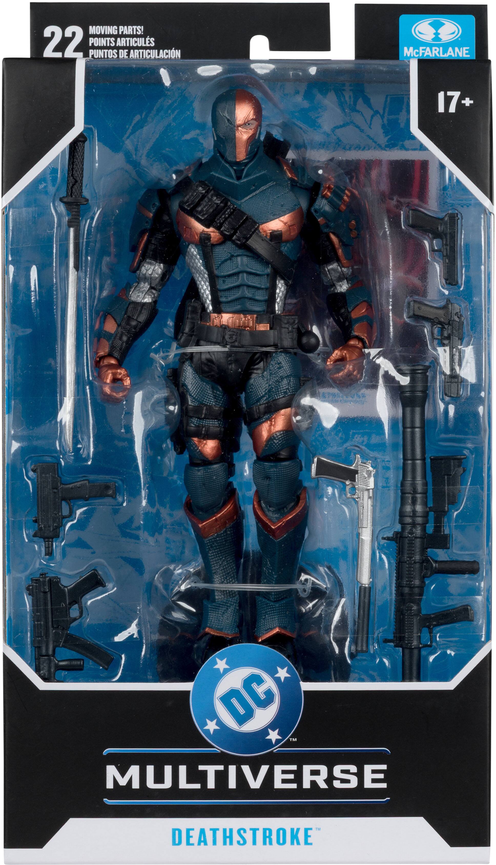 MOVING PARTS!  
22 POINTS DE ARTICULACIÓN  
McFARLANE  
17+  
DC MULTIVERSE  
DEATHSTROKE