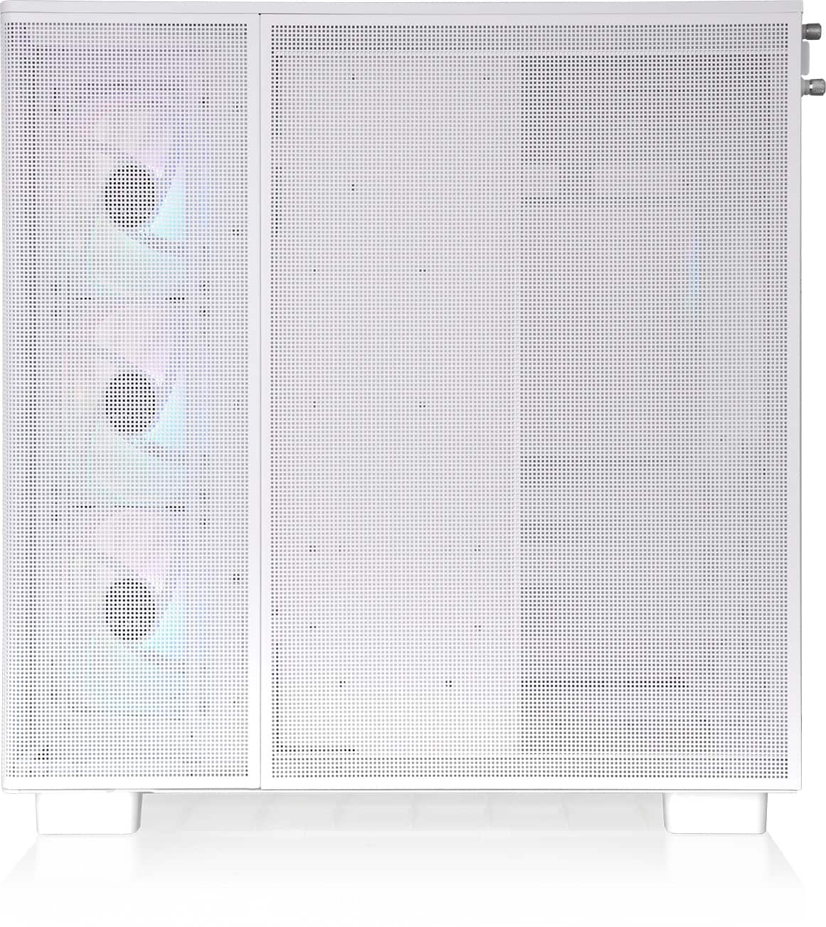 Back. Thermaltake - View 380 XL TG ARGB Dual-Chamber Chassis with Hidden-Connector Motherboard Support ATX Mid Tower PC Case - Snow.