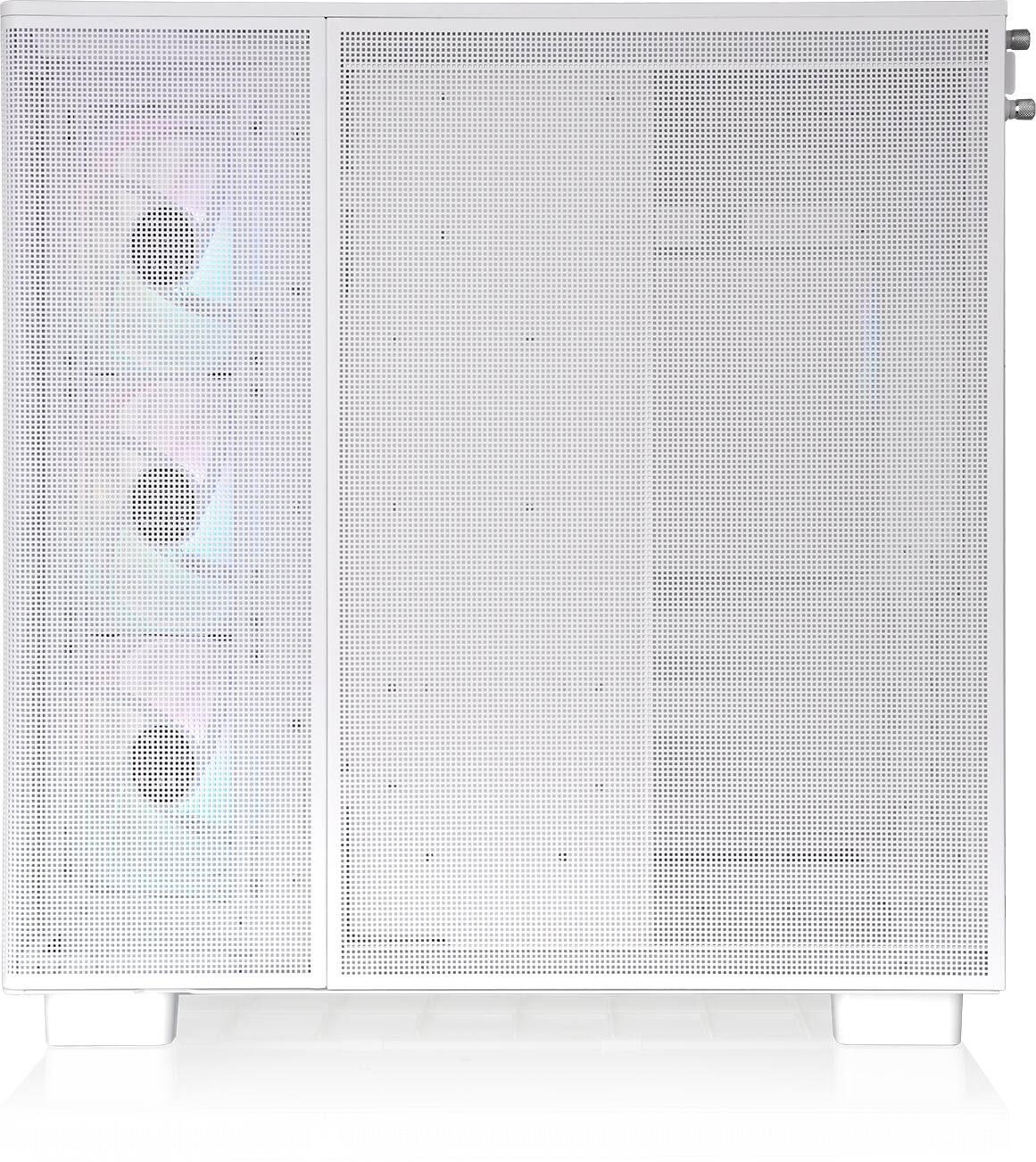 Back. Thermaltake - View 380 XL TG ARGB Dual-Chamber Chassis with Hidden-Connector Motherboard Support ATX Mid Tower PC Case - Snow.