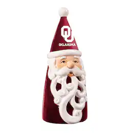 Evergreen Enterprises - Oklahoma Sooners 8" LED Santa Statue - Red
