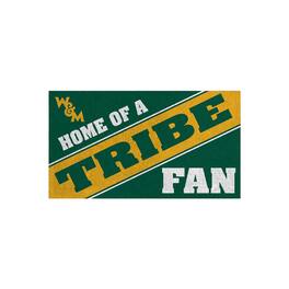 Evergreen Enterprises - William & Mary Tribe 16" x 28" Home of a Fan Indoor/Outdoor Logo Turf Mat - Multicolor