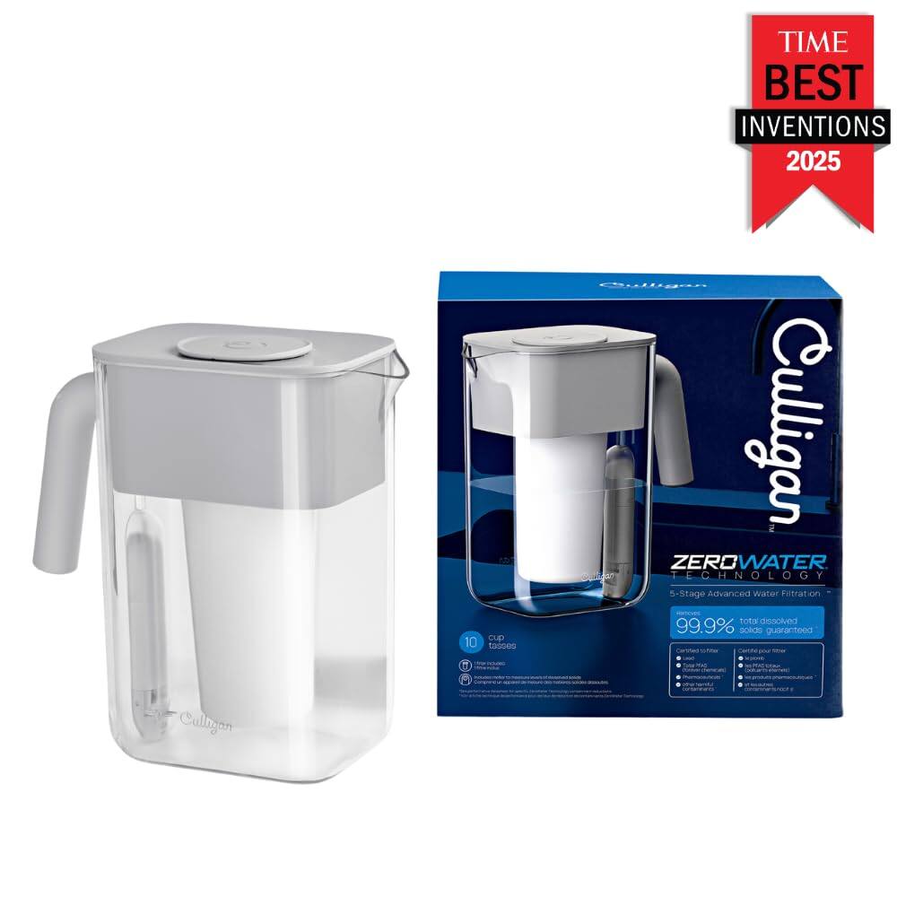 TIME BEST INVENTIONS 2025

10 Cup Taddes

Culligan ZEROWATER

5-Stage Advanced Water Filtration - Removes 99.9% Total Dissolved Solids