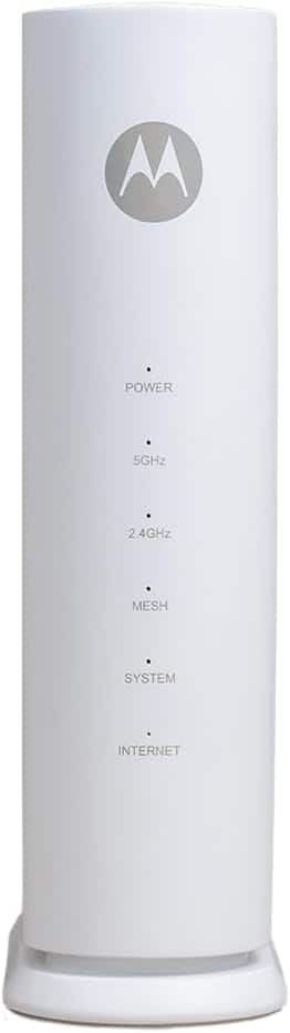 Motorola - MNQ1525 WiFi 7 Router with Easy Mesh, Dual-Band, Single Pack - White