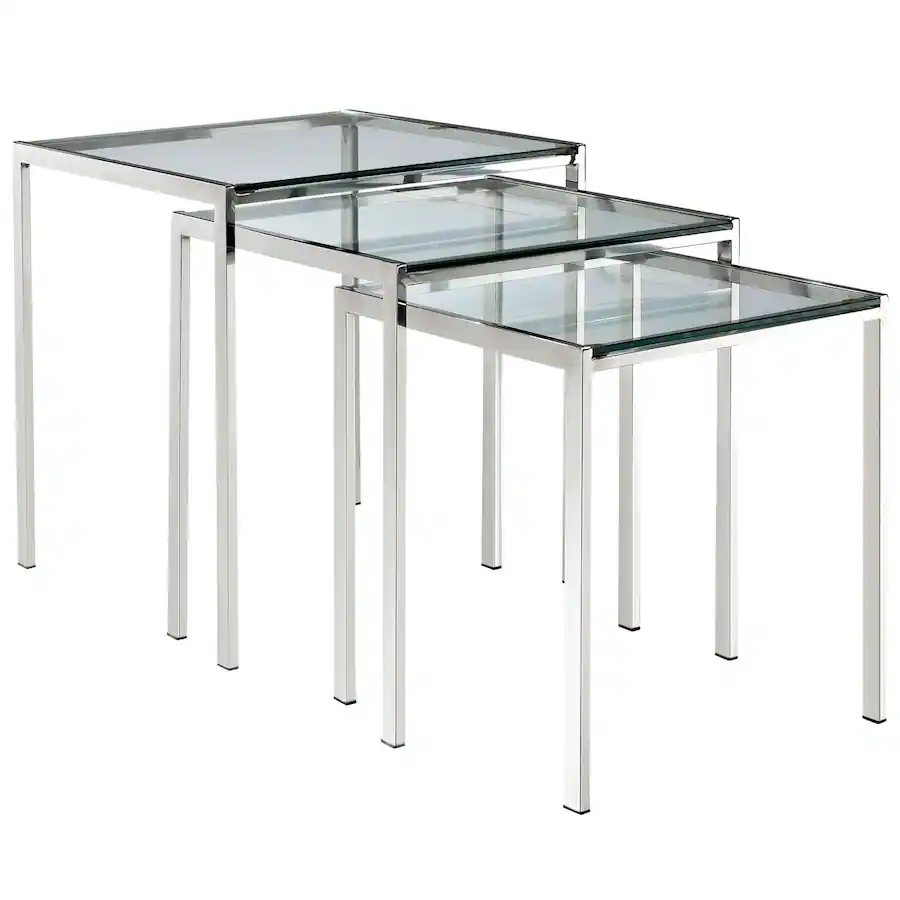 Nimble Models Nimble Nesting Table by Modway Silver - Best Buy