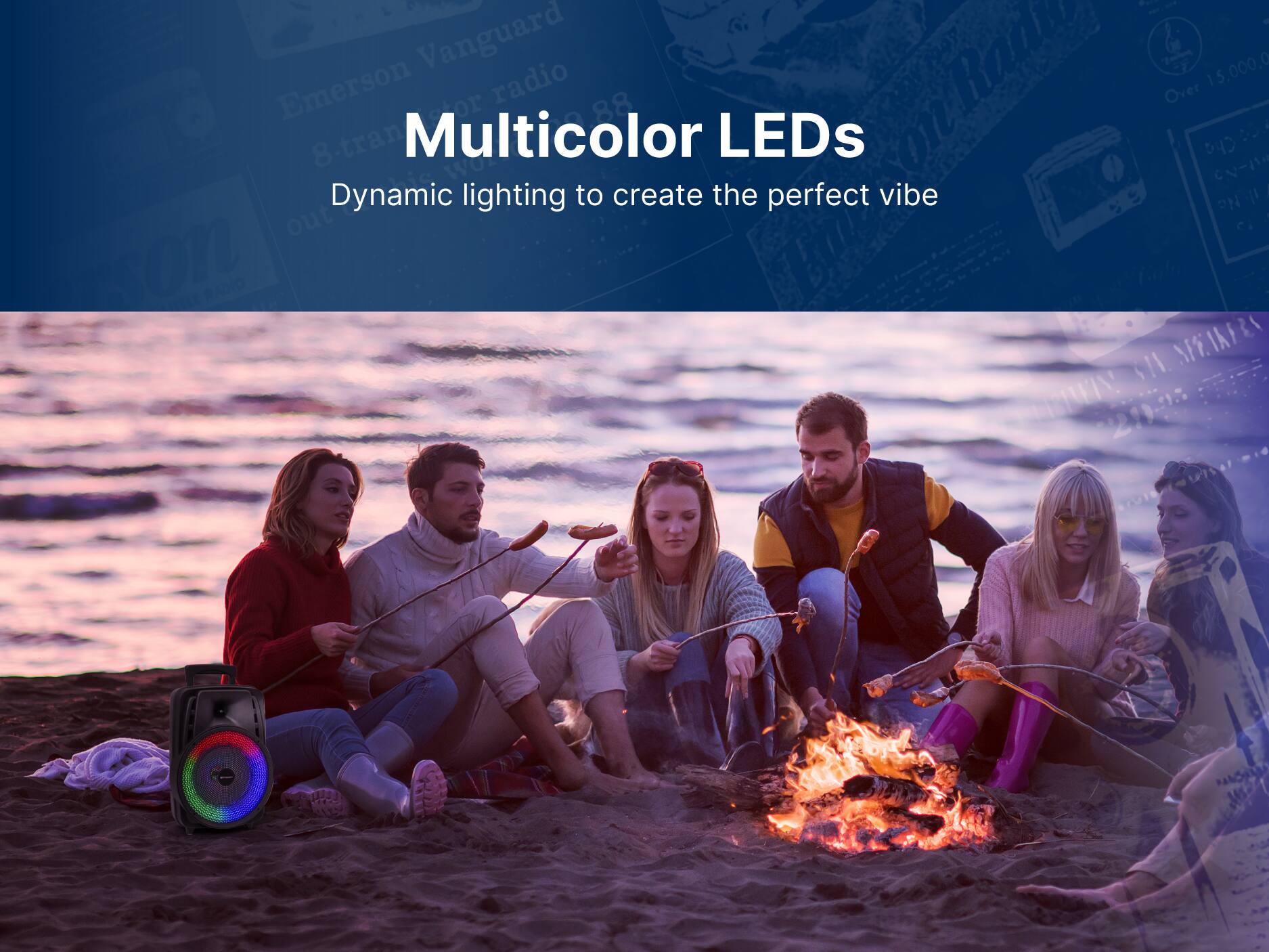 Multicolor LEDs, Dynamic lighting to create the perfect vibe
