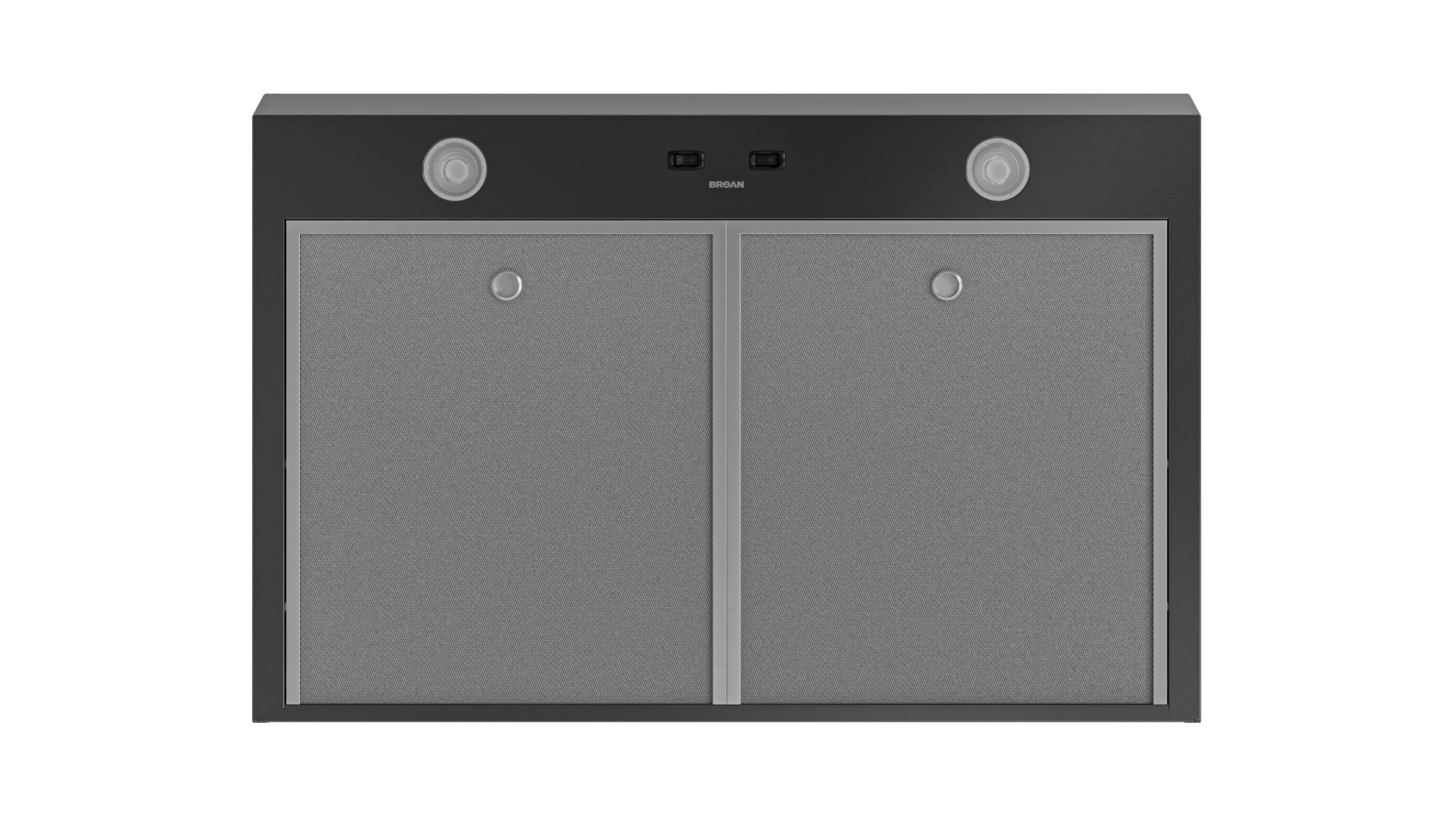 Alt View 3. Broan - Broan-NuTone 30-Inch Under Cabinet Range Hood, ENERGY STAR, 350 Max Blower CFM - Stainless Steel.