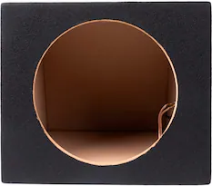 Front. Maxxlink - 10" Single Sealed Subwoofer Enclosure - Black.