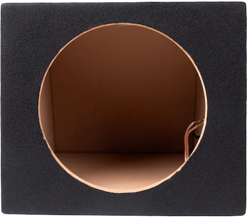 Front. Maxxlink - 10" Single Sealed Subwoofer Enclosure - Black.