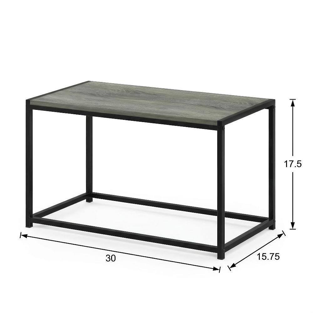 FurniFact - Modern Coffee Table with Storage Shelf and Compact Design - French Oak Grey price history on PriceWatchPro