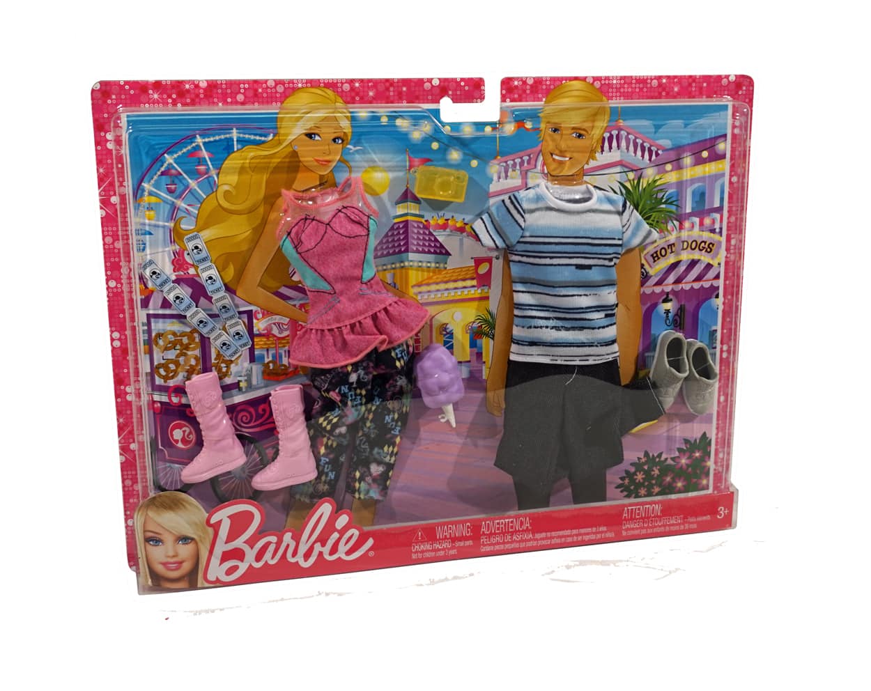 Mattel - Barbie Fashionistas At the Carnival ~ Outfits for Ken & Barbie - Multi