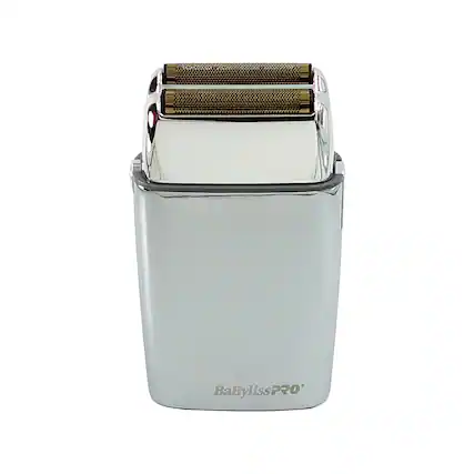 Front. Babyliss - BaByliss PRO FOILFX02 Cordless Metal SILVER Double Foil Shaver FXFS2S-SILVER - Silver.
