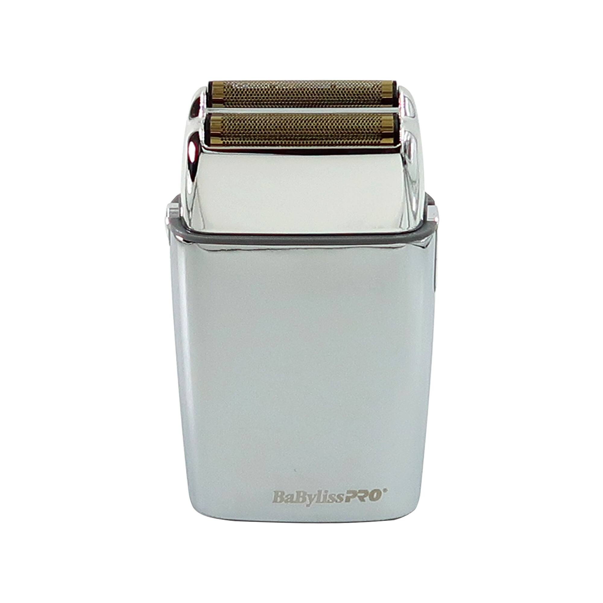 Front. Babyliss - BaByliss PRO FOILFX02 Cordless Metal SILVER Double Foil Shaver FXFS2S-SILVER - Silver.