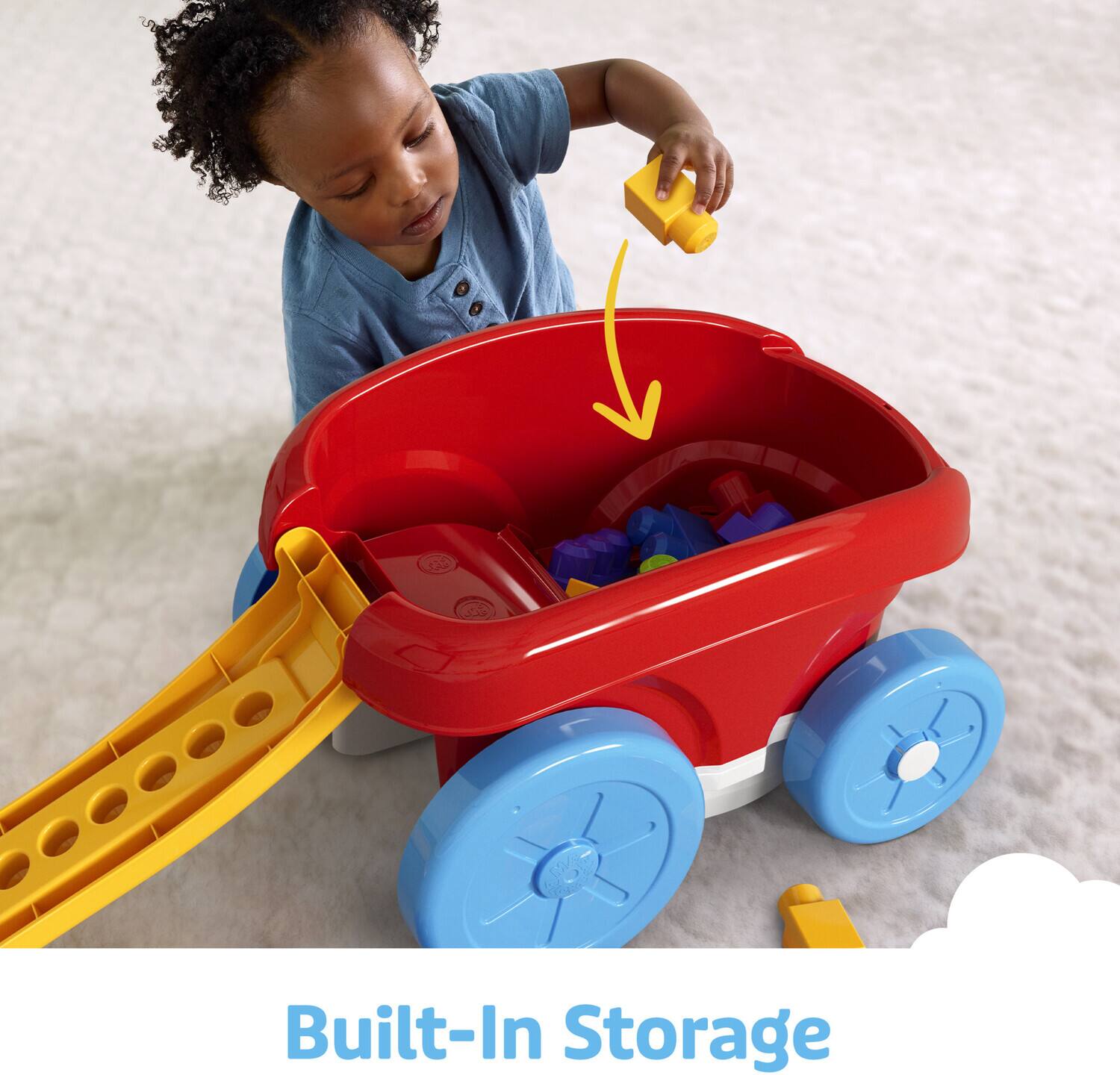 The text on the image is "Built-In Storage."
