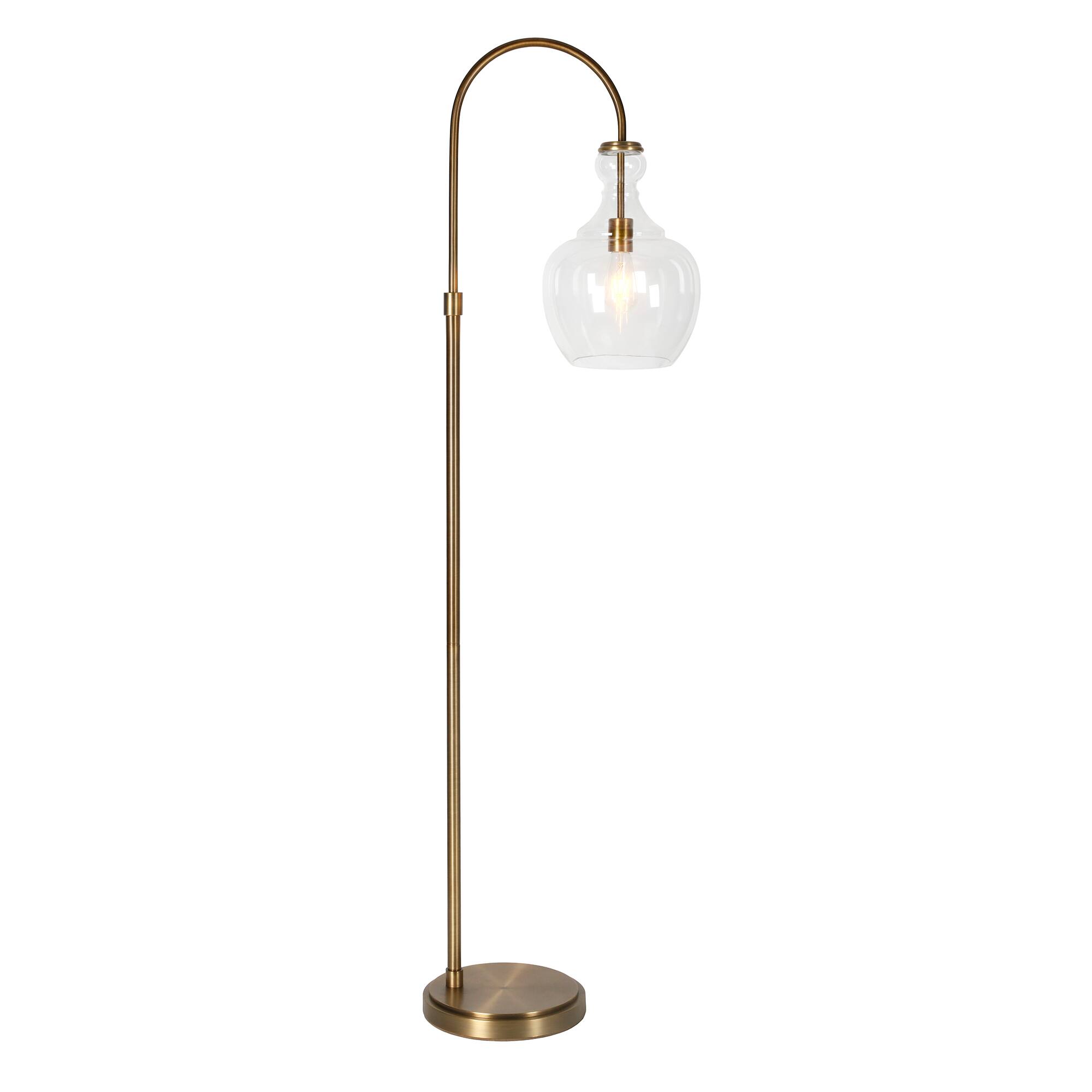 Alt View 19. Hudson&Canal - Verona Floor Lamp - Brass.