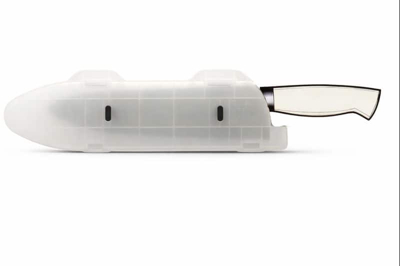 Blade Guard - 10" Knife Protector for Safe Storage, Travel & Drawer Edge Protection Dishwasher Safe - Clear