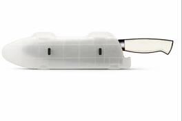 Blade Guard - 10" Knife Protector for Safe Storage, Travel & Drawer Edge Protection Dishwasher Safe - Clear