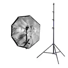 Front. Westcott - Westcott 2336 43" Apollo Orb, Bundle With Flashpoint 9' Auto Stand.