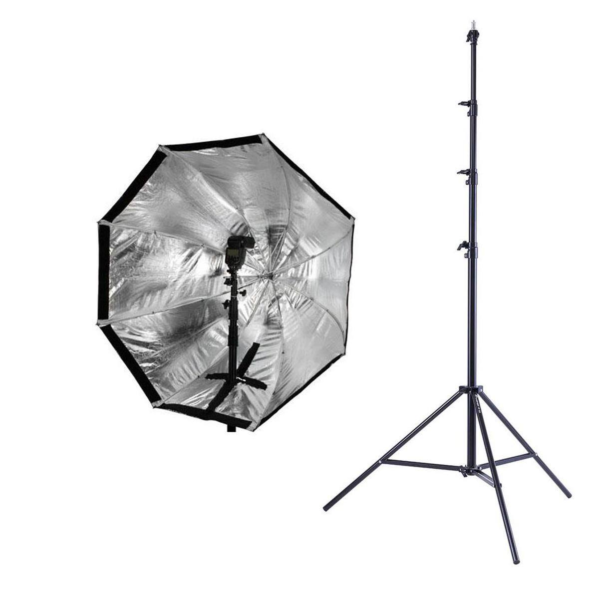 Front. Westcott - Westcott 2336 43" Apollo Orb, Bundle With Flashpoint 9' Auto Stand.