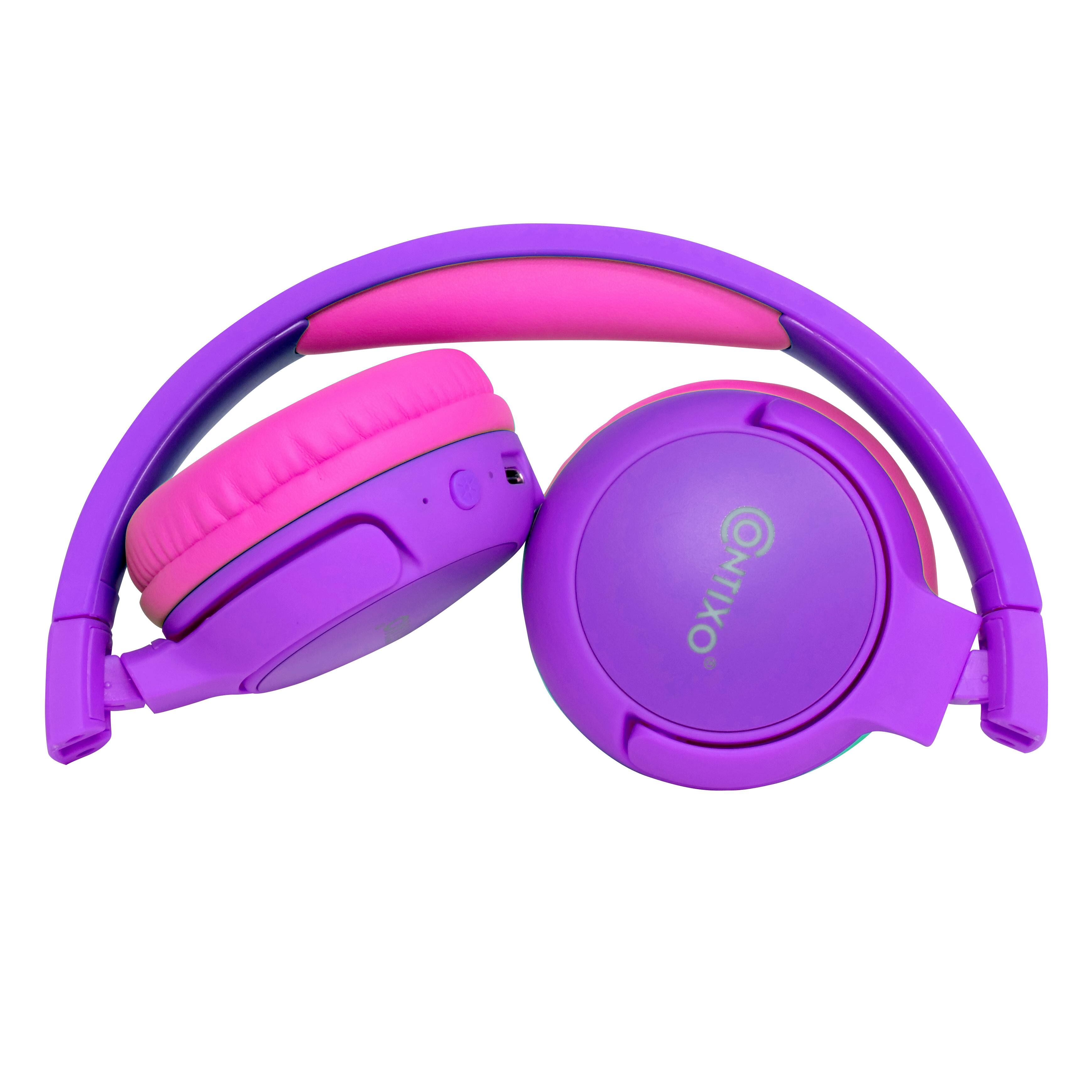 Alt View 8. Contixo - Contixo KB05 Kids Bluetooth Wireless Headphones -Volume Safe Limit 85db -On-The-Ear Adjustable Headset - Purple.