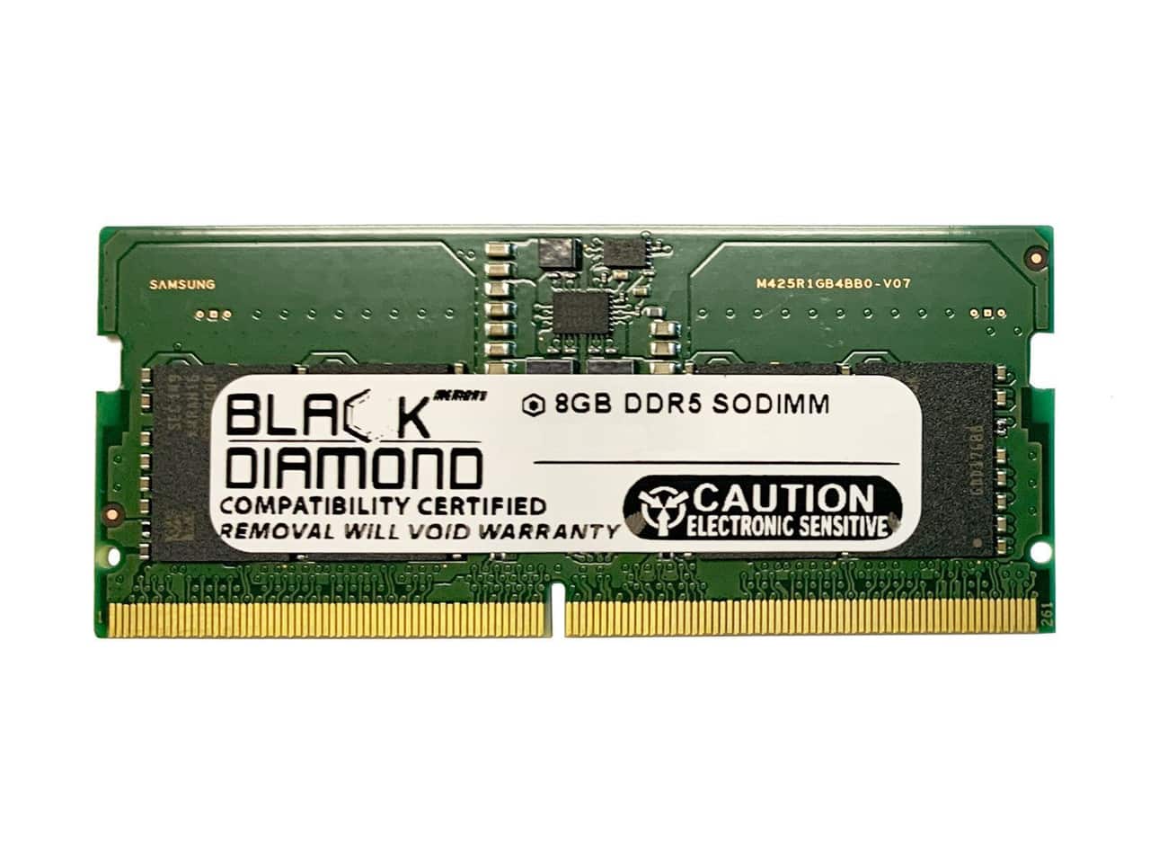 Black Diamond - 8gb ddr5 5200 sodimm memory 262-pin (1rx8) bd8g5200mcn28