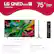 LG QNED evo AI 75QNED85AUA 75" Class (75.1" Diag) 66 1.2" 1 38" 75.1" 40.6 + LO Stand Position 2 20.6" Stand Position 1 53.1" 14.1" 1 Dimensions (Inches W x H x D) 56 x 38 x 1.2 (without stand) 66 x 40.6 x 14.1 (with stand) 53.1 x 14.1 (adjustable stand footprint position 1) 20.6 x 14.1 (adjustable stand footprint position 2) What's in the box Magic Remote Stand Remote Control Batteries Quick Start Guide Power Cable
