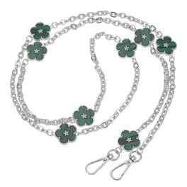Unique Bargains - 3pcs 1.2" Anti Theft Crossbody Phone Strap with Detachable Tether Tabs Flower Lanyard Leash for Women - Green