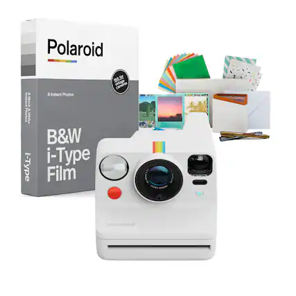 Polaroid B&W i-Type instant photos are black and white instant photos. They are not for vintage cameras and are designed for use with Polaroid i-Type cameras. The film is easy to use and provides good results with an autofocus feature.